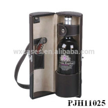 high quality leather wine carrier for single bottle from China manufacturer